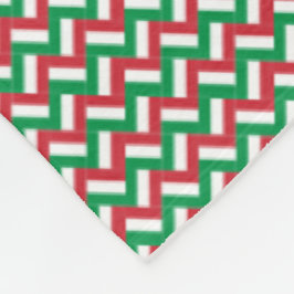 Patchwork Italien Flagga Mönster Fleecefilt