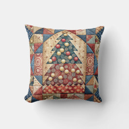 Patchwork Julgran 3 Cushion Kudde