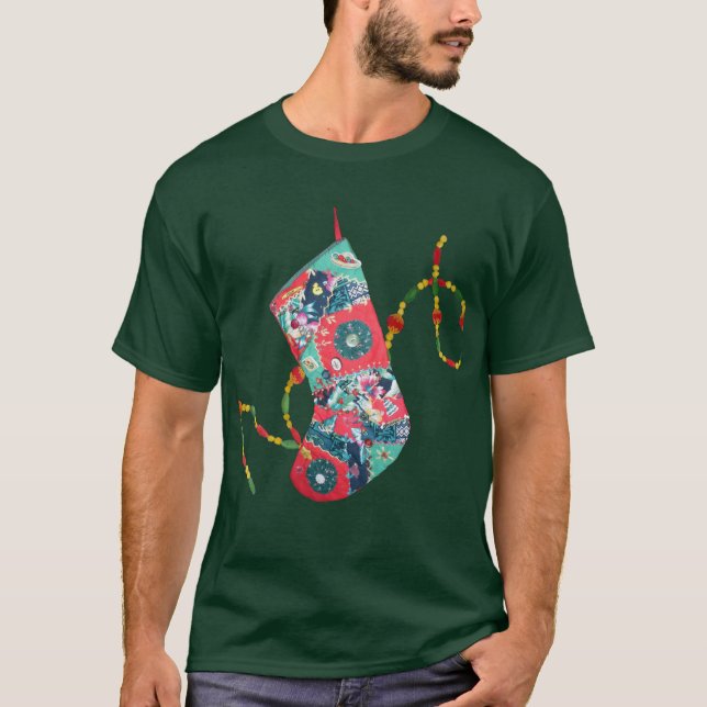 Patchwork-julklapp T Shirt (Framsida)