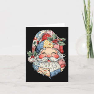 Patchwork Jultomten Retro jul Funny Manar W Kort