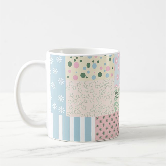 Patchwork Kaffemugg (Vänster)