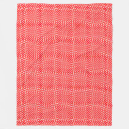 Patchwork Kanada Flagga Mönster Fleecefilt