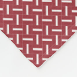 Patchwork Lettland Flagga Mönster Fleecefilt