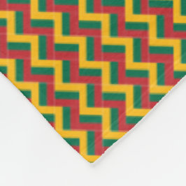 Patchwork Litauen Flagga Mönster Fleecefilt