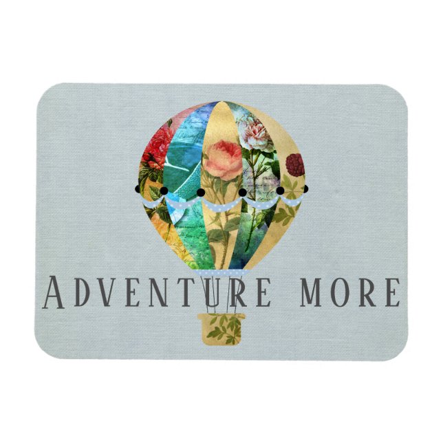 Patchwork-Luftballong Magnet (Horisontell)