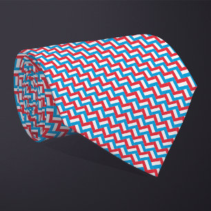 Patchwork Luxembourg Flagga Mönster Slips