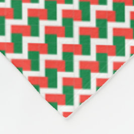 Patchwork Madagascar Flagga Mönster Fleecefilt