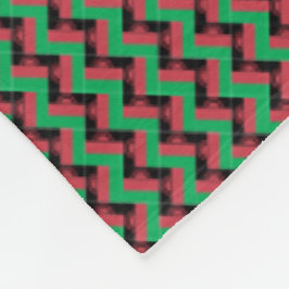 Patchwork Malawi Flagga Mönster Fleecefilt
