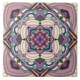 Patchwork Mandala Kakelplatta