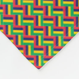 Patchwork Mauritius Flagga Mönster Fleecefilt