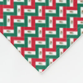 Patchwork Mexico Flagga Mönster Fleecefilt