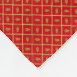 Patchwork Montenegro Flagga Mönster Fleecefilt