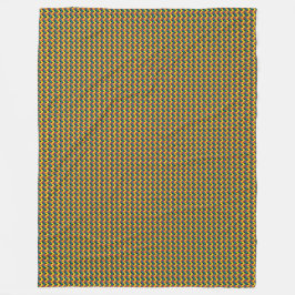 Patchwork Mozambique Flagga Mönster Fleecefilt