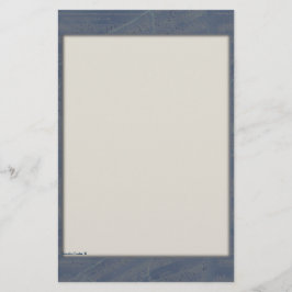 Patchwork Music Stationery in Blue Brevpapper