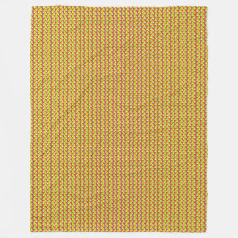 Patchwork Myanmar Flagga Mönster Fleecefilt