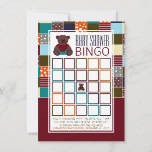 Patchwork Nalle, Baby Shower Bingo