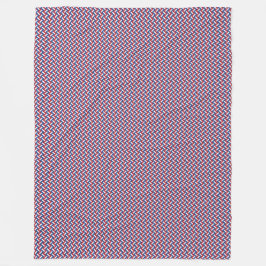 Patchwork Netherlands Flagga Mönster Fleecefilt