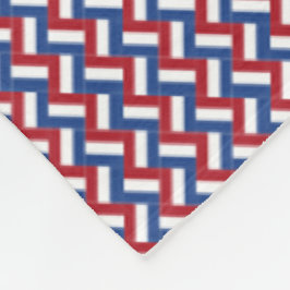 Patchwork Netherlands Flagga Mönster Fleecefilt