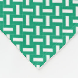 Patchwork Nigeria Flagga Mönster Fleecefilt
