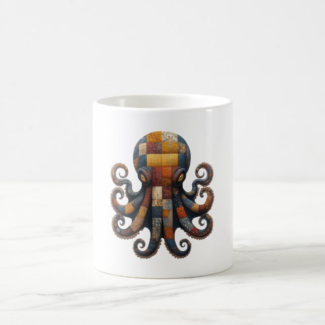 Patchwork Octopus Mugg (Center)