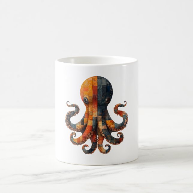 Patchwork Octopus Mugg (Center)