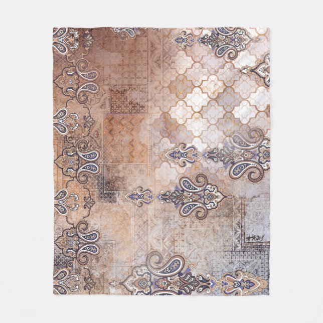 Patchwork Paisley: Classic Vintage Print Fleecefilt (Framsidan)