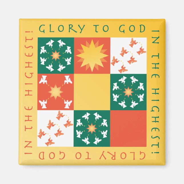 Patchwork Pising jul Magnet (Framsidan)