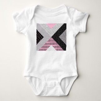 Patchwork-plattor, frihand teckning mönster. t shirt