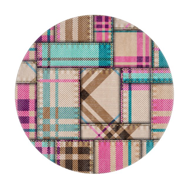 Patchwork Play, Vintage Sömlös bakgrund. (Framsidan)