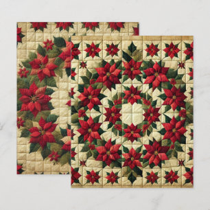 Patchwork Poinsettia Papper