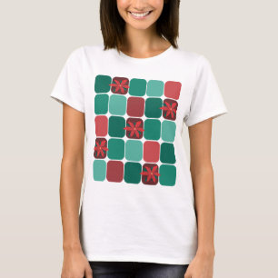 Patchwork Poinsettias T-Shirt