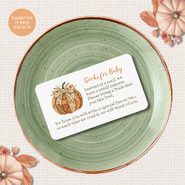 Patchwork Pumpkin-böcker för bebis inneslutningsko Tilläggskort