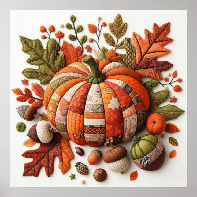 Patchwork Pumpkin Poster (Framsidan)