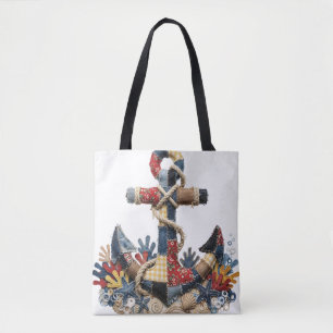 Patchwork Quilt Ankarlapp Tygkasse