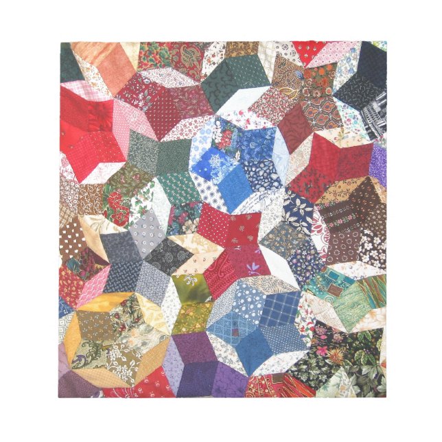 Patchwork Quilt Anteckningsblock (Framsida)