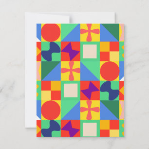 Patchwork Quilt Anteckningskort