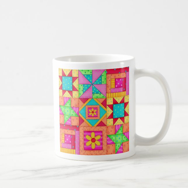 Patchwork Quilt Blocks Mugg (Höger)