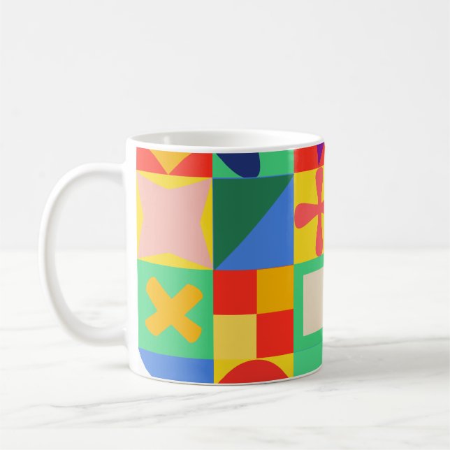 Patchwork Quilt Kaffemugg (Vänster)