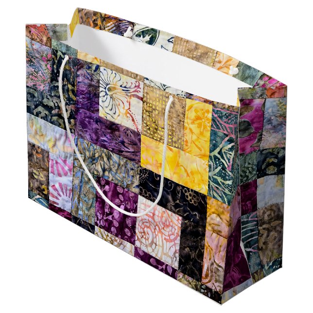 Patchwork Quilt Mönster (Baksidan Vinklad)