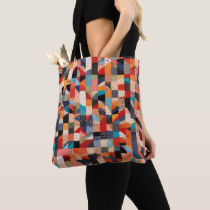 Patchwork Quilt Mönster Tygkasse