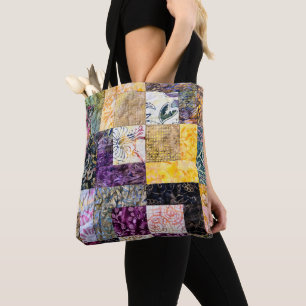 Patchwork Quilt Mönster Tygkasse