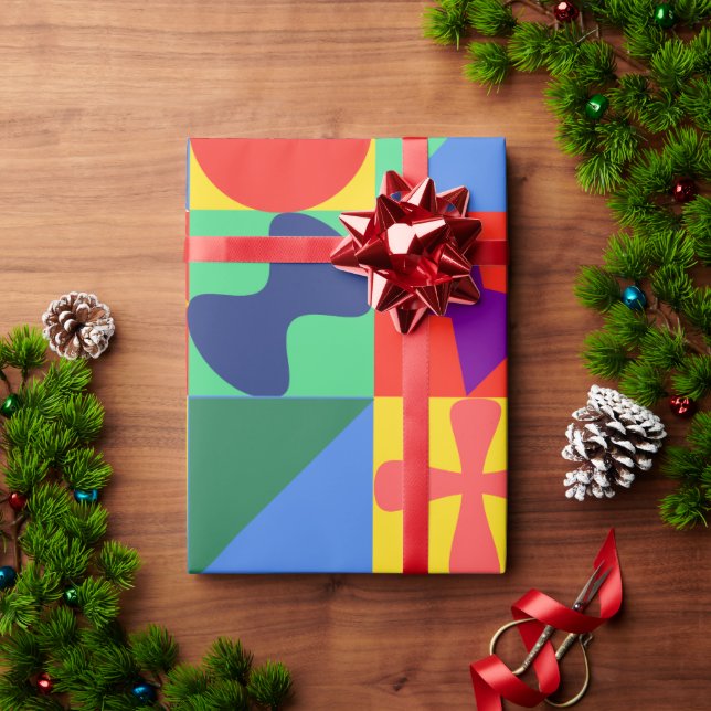 Patchwork Quilt Presentpapper (Julgåva)