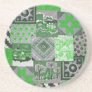 Patchwork Quilt Sandstone Underlägg Sandsten