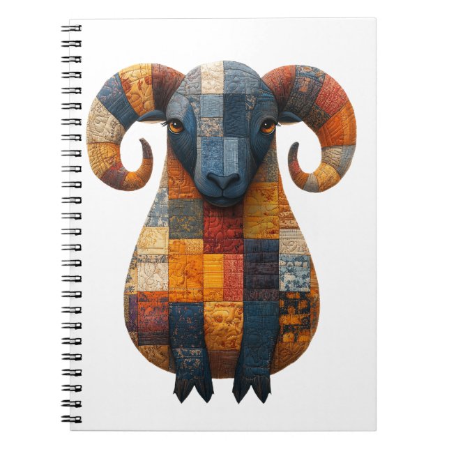 Patchwork Ram bärbar dator Anteckningsbok (Framsidan)