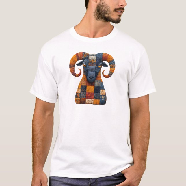 Patchwork Ram T-Shirt (Framsida)