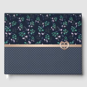 Patchwork, Retro, blau Gästböcker