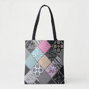 Patchwork-retro vintage färg patchwork quiling tygkasse