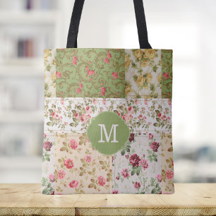 Patchwork Ro Anpassningsbar Monogram Tygkasse