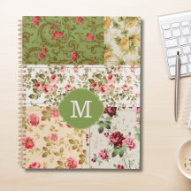 Patchwork Ros Anpassad Monogram Planerare