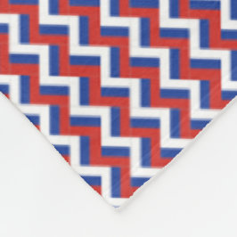 Patchwork Ryssland Flagga Mönster Fleecefilt